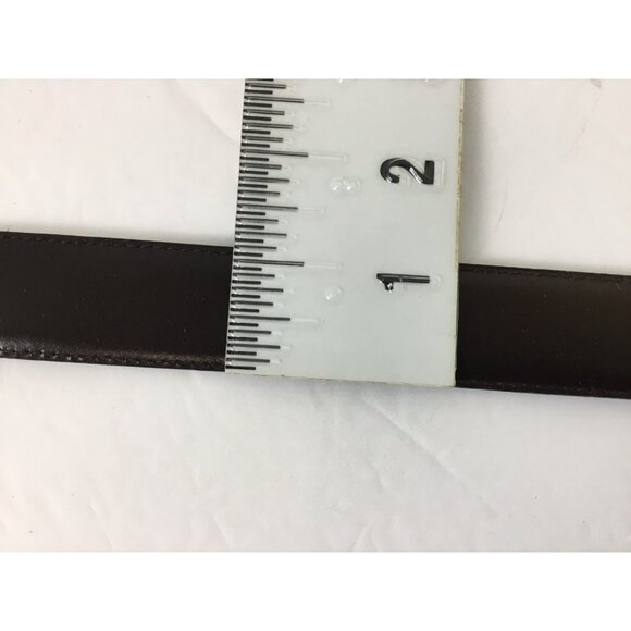 Arrow Belt Mens Size 40 Black Leather Lining Gold Tone Buckle Adjustable - Picture 6 of 6